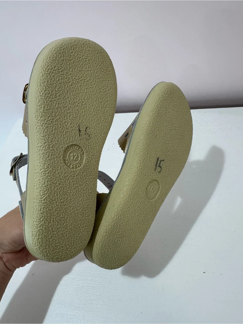 Sun Sans gold sandals size 12 like new/never worn